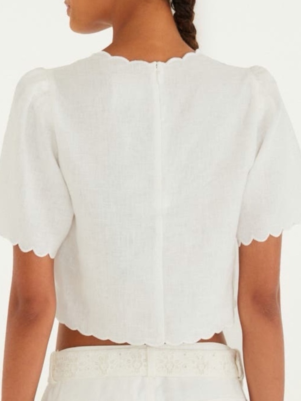 FARM Rio Roses Scallop Crop Top - Picture 3 of 6